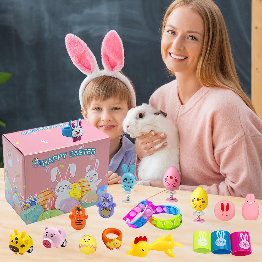 NEW Prefilled Easter Eggs with Stress Relief Toys Surprise Easter Eggs for Egg Hunt Easter Party Favors for Kids Birthday Gifts
