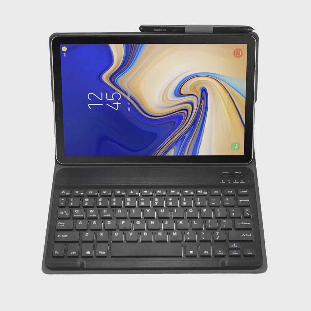Чехол-клавиатура Bluetooth для Samsung Tab A 10.1" T510 из раздельной кожи, ультратонкий дизайн