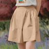 Женские летние свободные повседневные шорты с эластичной резинкой на талии