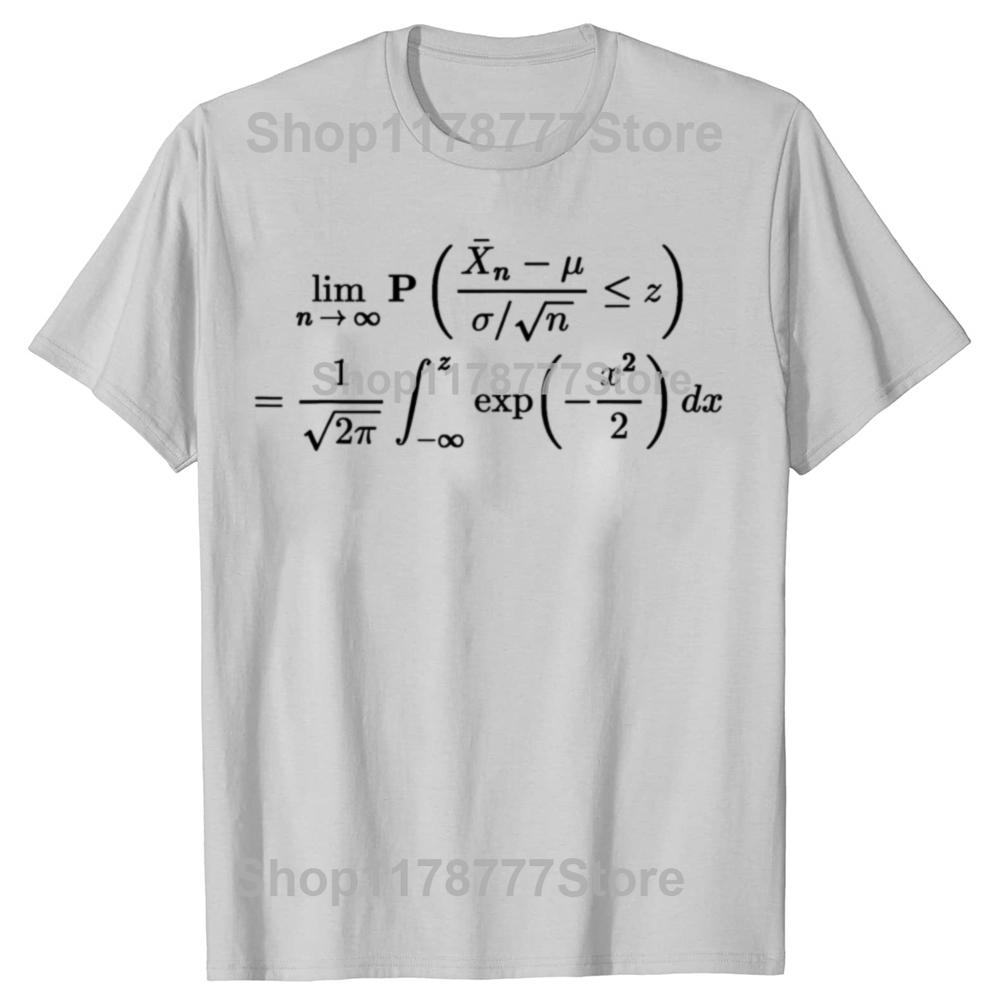 Funny Central Limit Theorem Probability Statistics Data Science T Shirts Gifts Mens Fashion Casual Loose Oversized T Shirt