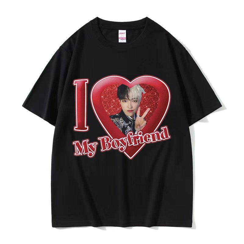 Korean Ateez MINGI Graphic T Shirt Unisexs Hip Hop Retro Fashion Short Sleeve Tshirts Casual Oversized Cotton Tshirt Streetwear