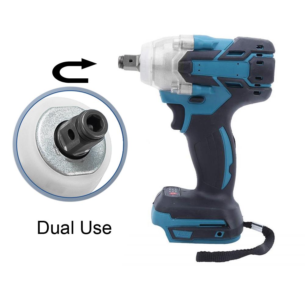 Бесщеточный электрический ударный гайковерт 2800 Н·м крутящий момент снятие винта гайки отвертка домашний электроинструмент для Makita 18 В аккумулятор