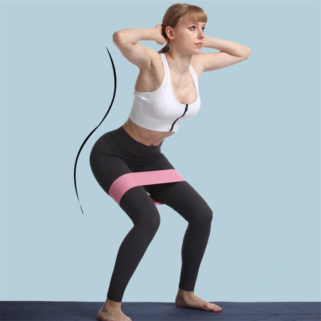 Portable Resistance Band Women's Squat Hips Tension Band Gym Yoga Equipment Tension Band Slim Legs Hands Elastic Circle