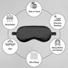 Sleeping Eye Mask 2 Pack, Soft Blackout Eye Mask for Men and Women, Sleeping Blackout Eye Mask for Supine and Side Sleepers, Nighttime Sleeping