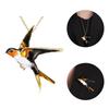 Yousheng Brooch Pin Colorful Enamel Swallow Design Brooch Sweaters Necklace Decorative Sweaters Hats Bags Clothing Brooch