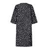 Women's Summer Vintage Print V-Neck Half Sleeve Dress Dresses