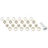 Hook Button with Tool 12mm 6 Sets Nickel 26-557