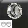 Chrome Front Fog Light Lamp Cover Trim Ring Frame For Jeep Wrangler JK 2007-2018