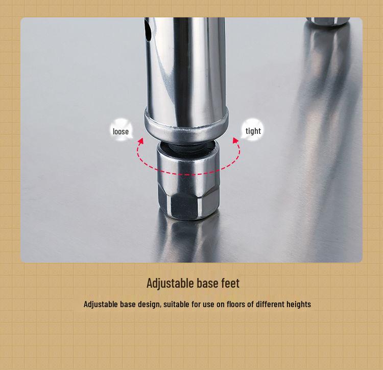 Кухонная полка из нержавеющей стали для нарезки, размещения сковород, мисок и овощей