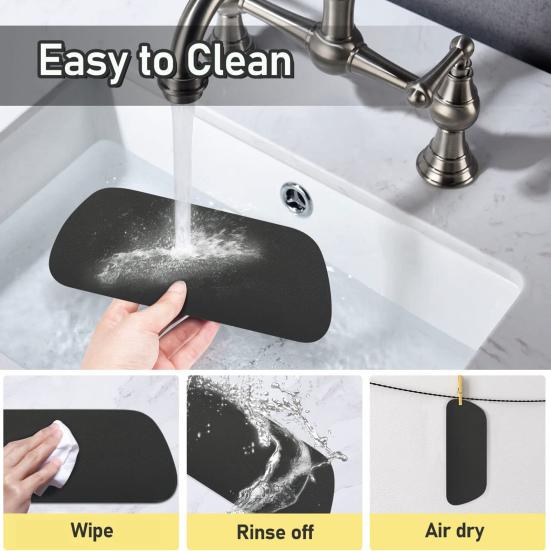 Поддон для капель холодильника Нескользящее дно Влаговпитывающий Быстросохнущий Уловитель воды Эффективная защита от брызг Многоразовый Каплесборник для диспенсера воды