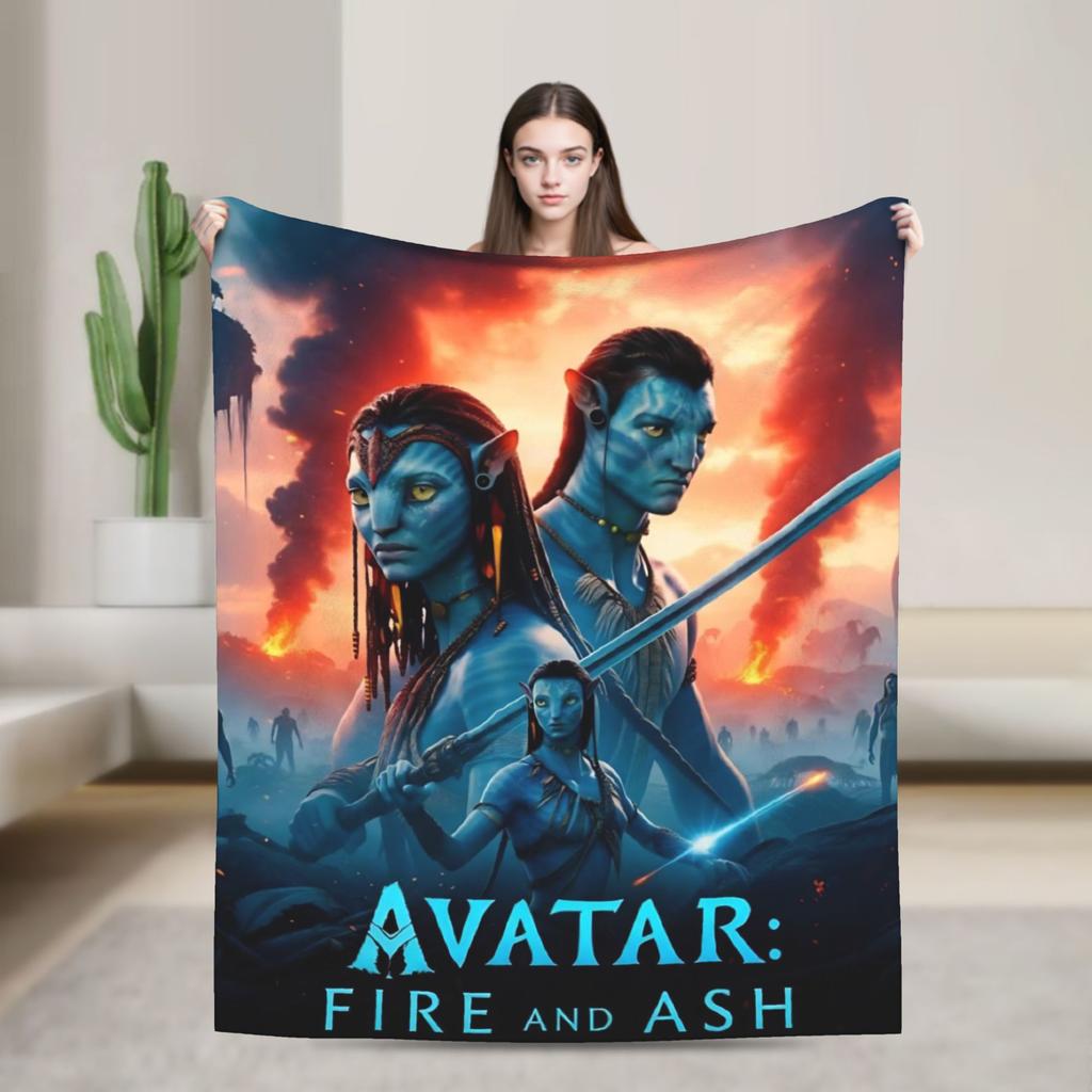 Cartoon Avatar Movie Blanket Fleece Summer Air Conditioning  Multi-function Lightweight Throw Blanket for Bed Car Quilt