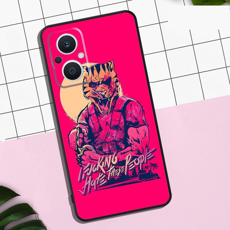 Игровой чехол Hotline Miami для OPPO Reno 13F 12F 11F 8T 7 8 10 11 12 13 Pro OPPO Find X8 X6 Pro X3 X5 Lite