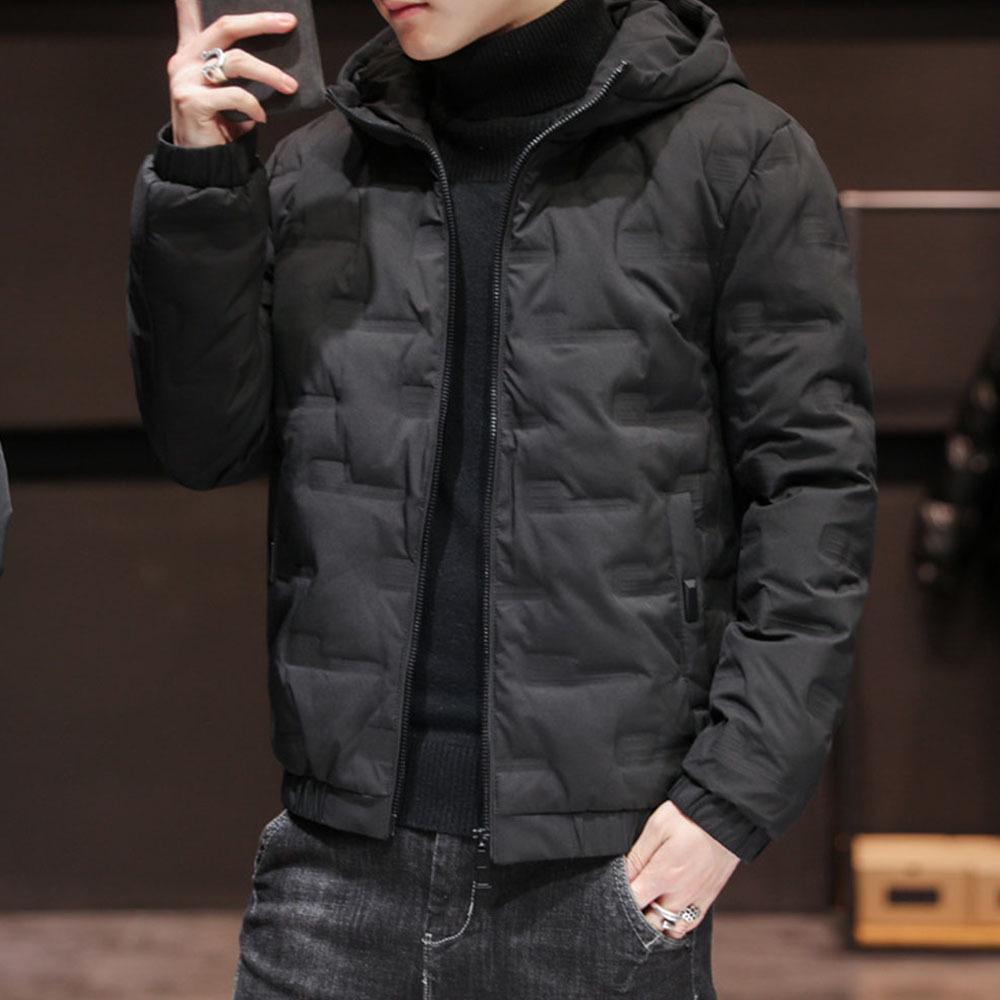 2024 Winter Men's Plus Size Cotton Workwear Jacket - Windproof and Small-Padded