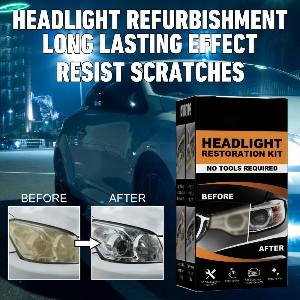 Керамический очиститель фар Керамический очиститель фар автомобиля Комплект для восстановления полировки фар Для автомобильных фар не требуются электроинструменты