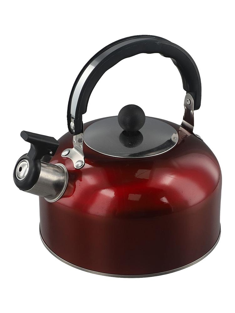 Стильный и универсальный чайник со свистком объемом 2 л из нержавеющей стали для установки на плиту