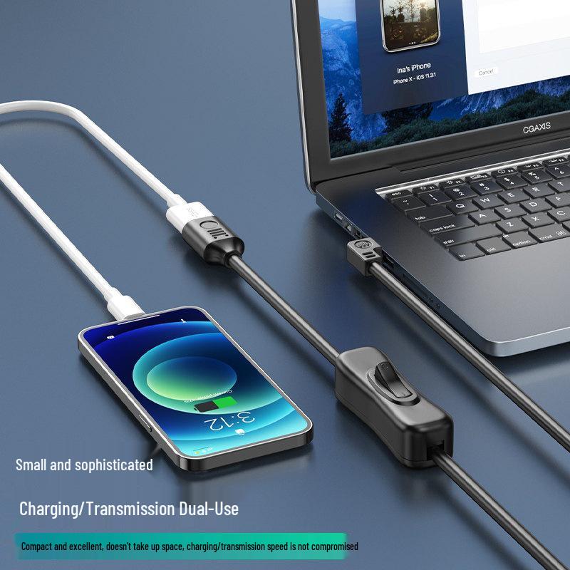 Кабель-удлинитель Futa USB 3.0 с выключателем, папа-мама для небольшого вентилятора, настольной лампы, видеорегистратора или питания данных, 90 см