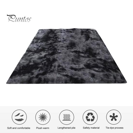 Shag Area Rug for Living Room Fuzzy Plush Indoor Bedroom Carpet Tie Dye Thickened Non-skid Fluffy Faux Fur Rug Nursery Kids Boys Girls Room Floor Mat