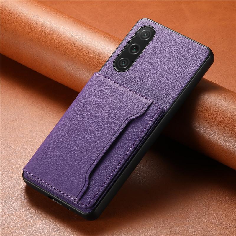 Роскошный Многофункциональный Кошелек-Чехол из Искусственной Кожи Coque Для Sony Xperia 1 5 10 IV 1V 10V 5III 1VII Держатель для Карт Защитная Крышка