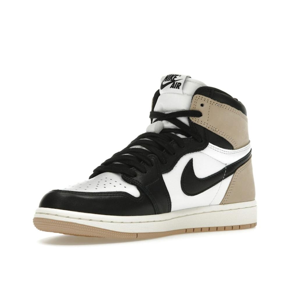 Женские кроссовки Air Jordan 1 Retro High OG Latte коричнево-черные Legend-Medium-Brown FD2596-021