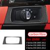 For BMW E90 E92 E93 3 Series 2005-2012 Real Carbon Fiber Head Lamp Switch Decorative Frame Cover Trim Interior