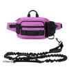 Hands Free Dog Leash Retractable Bungee Leash with Waist Bag for Dog Training Walking