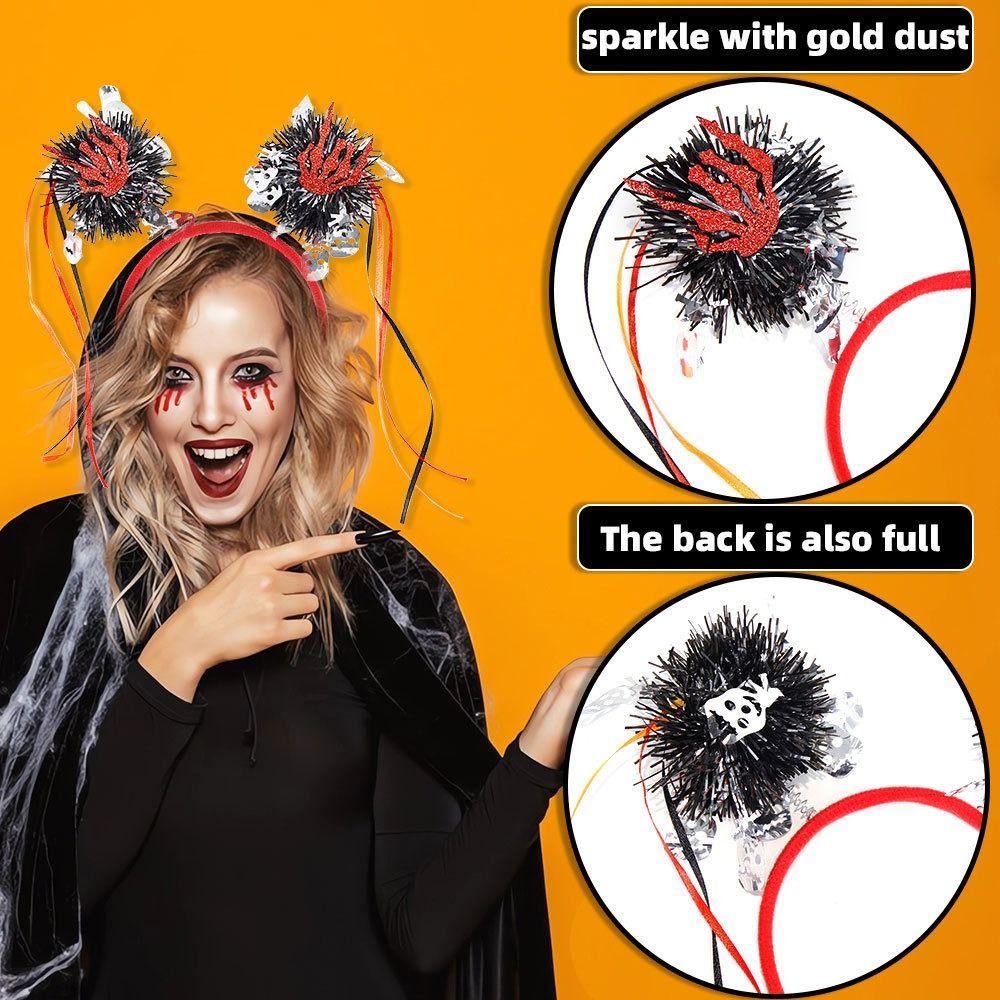 Pumpkin Halloween Hairbands Skull Bat Skeleton Headband Funny Halloween Hair Hoop Festival Party