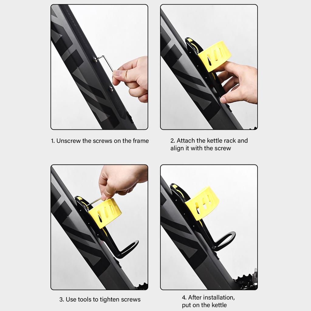 Shockproofed Cycling Cage Antiskid Cycling Bottles Rack Secures Grip Water Bottles for Bike Camping Traveling Outdoor