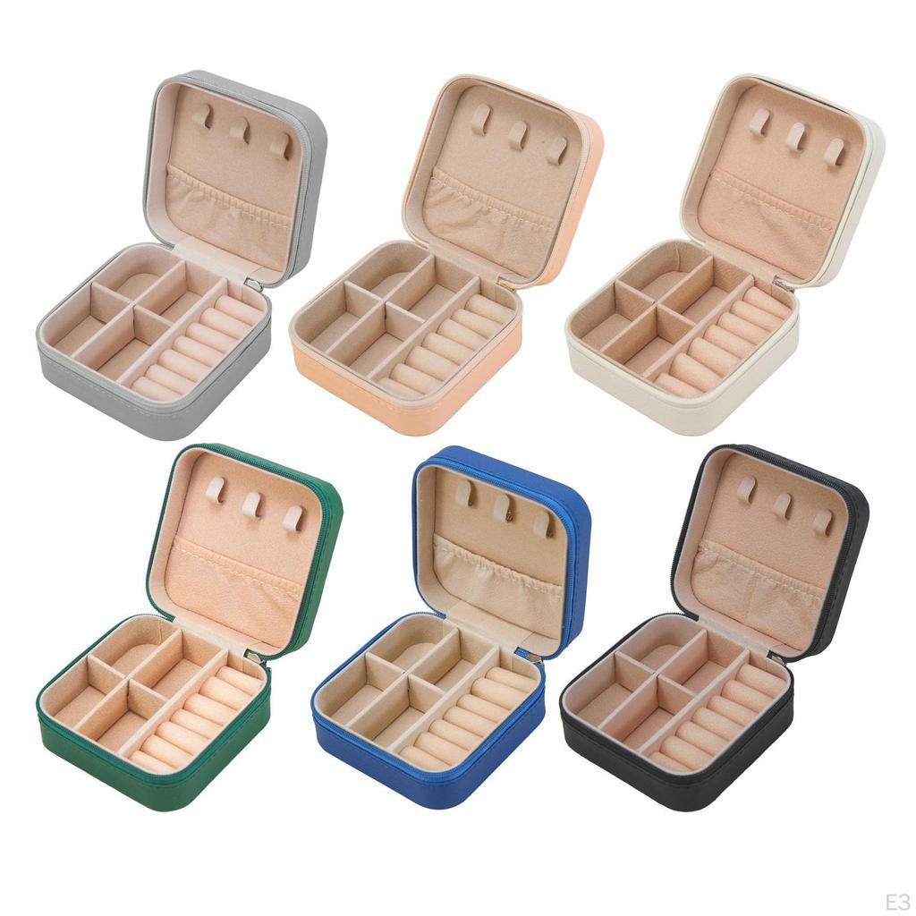Jewelry Box Organizer Mini Showcase Storage Case for Rings