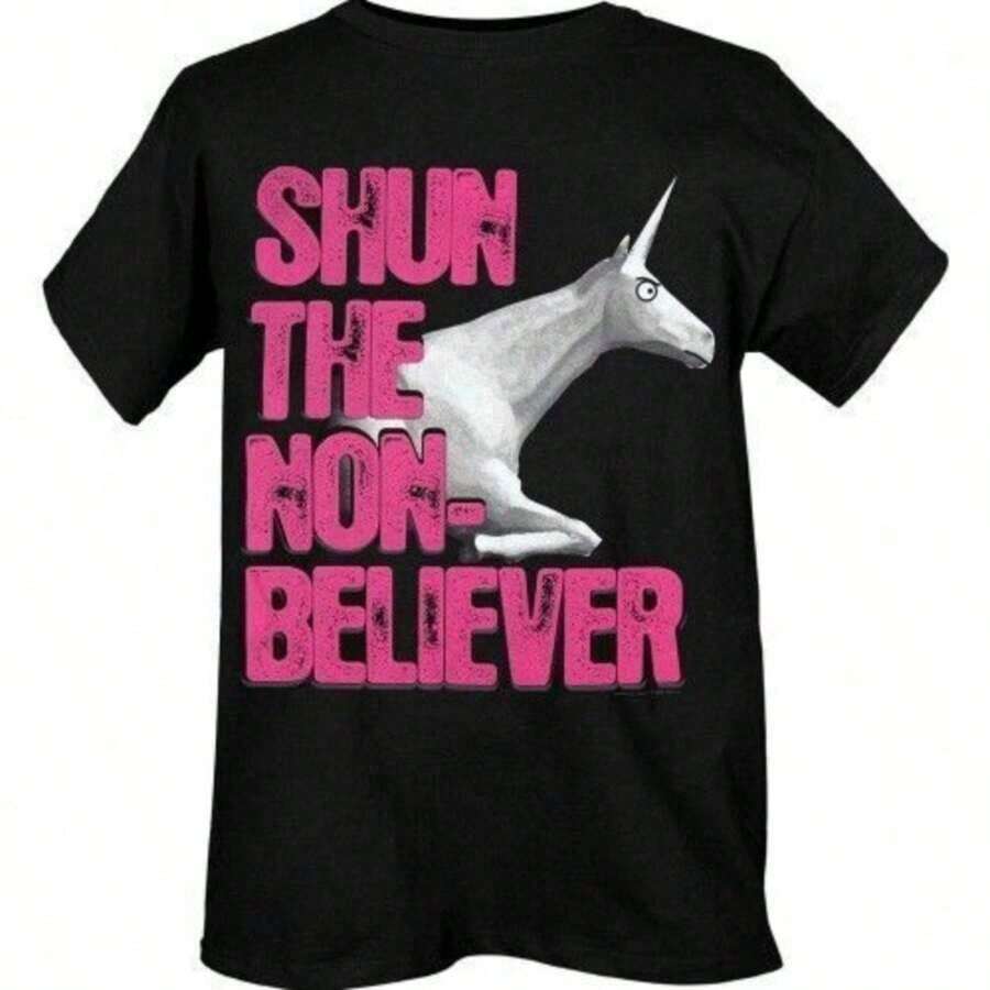 Veenajo 100 Cotton TShirt Charlie The Unicorn Themed TShirt Shun The Nonbeliever