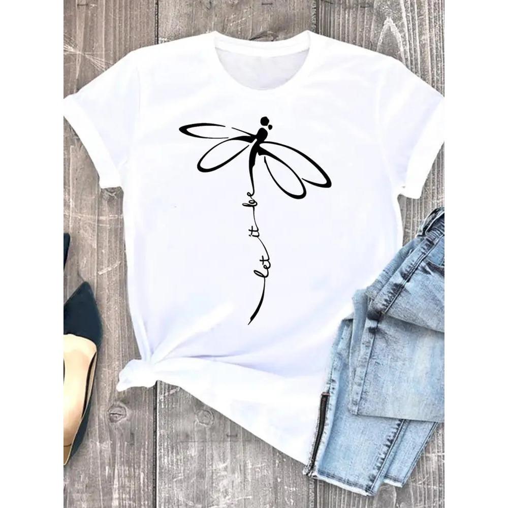 Леопардовый узор с сердечком для женщин, летняя милая модная футболка для девочек, повседневная футболка с коротким рукавом, милая женская футболка, одежда