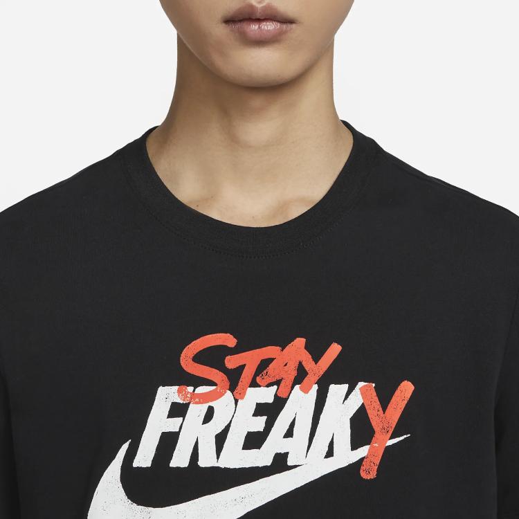 Nike Футболка с коротким рукавом и принтом логотипа, повседневная, мужская, черная DZ2707-010