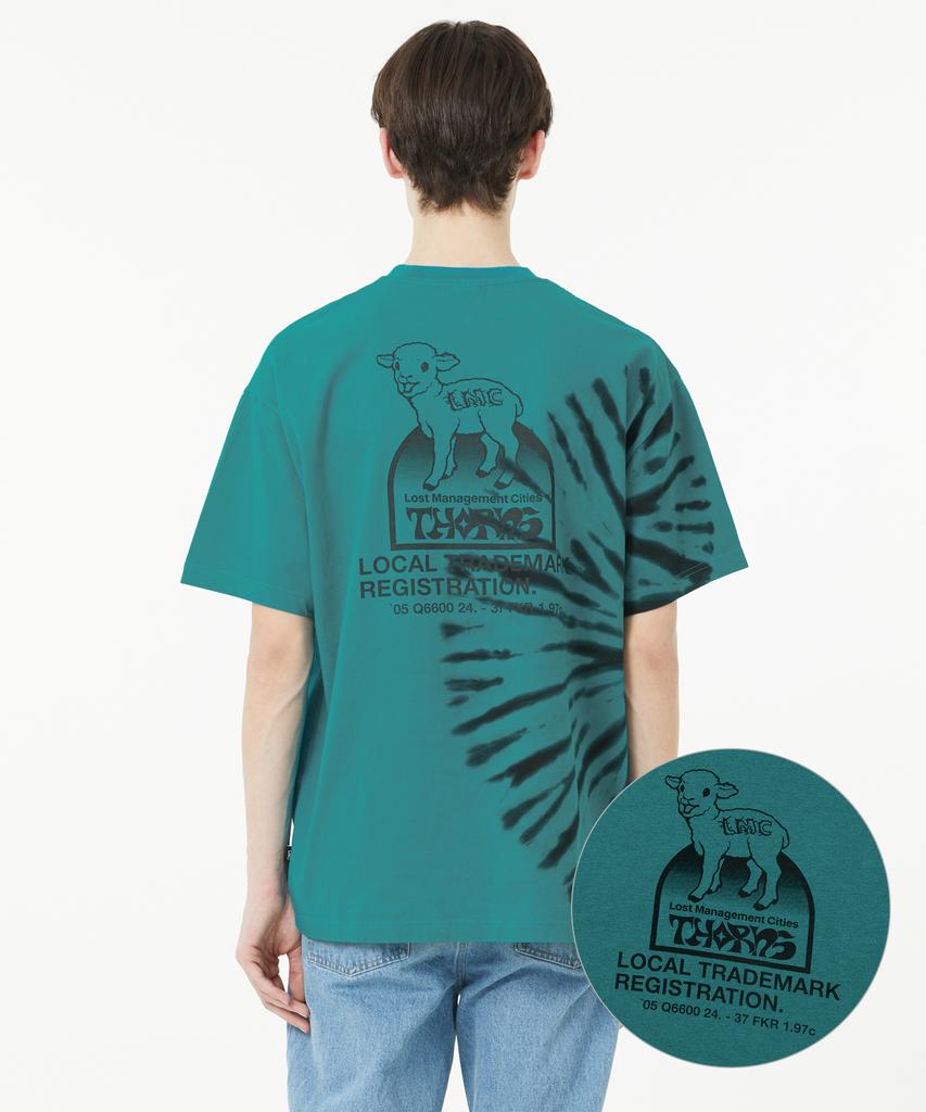 LMC Thorns Tie Dye Барашек Футболка Бирюзовый