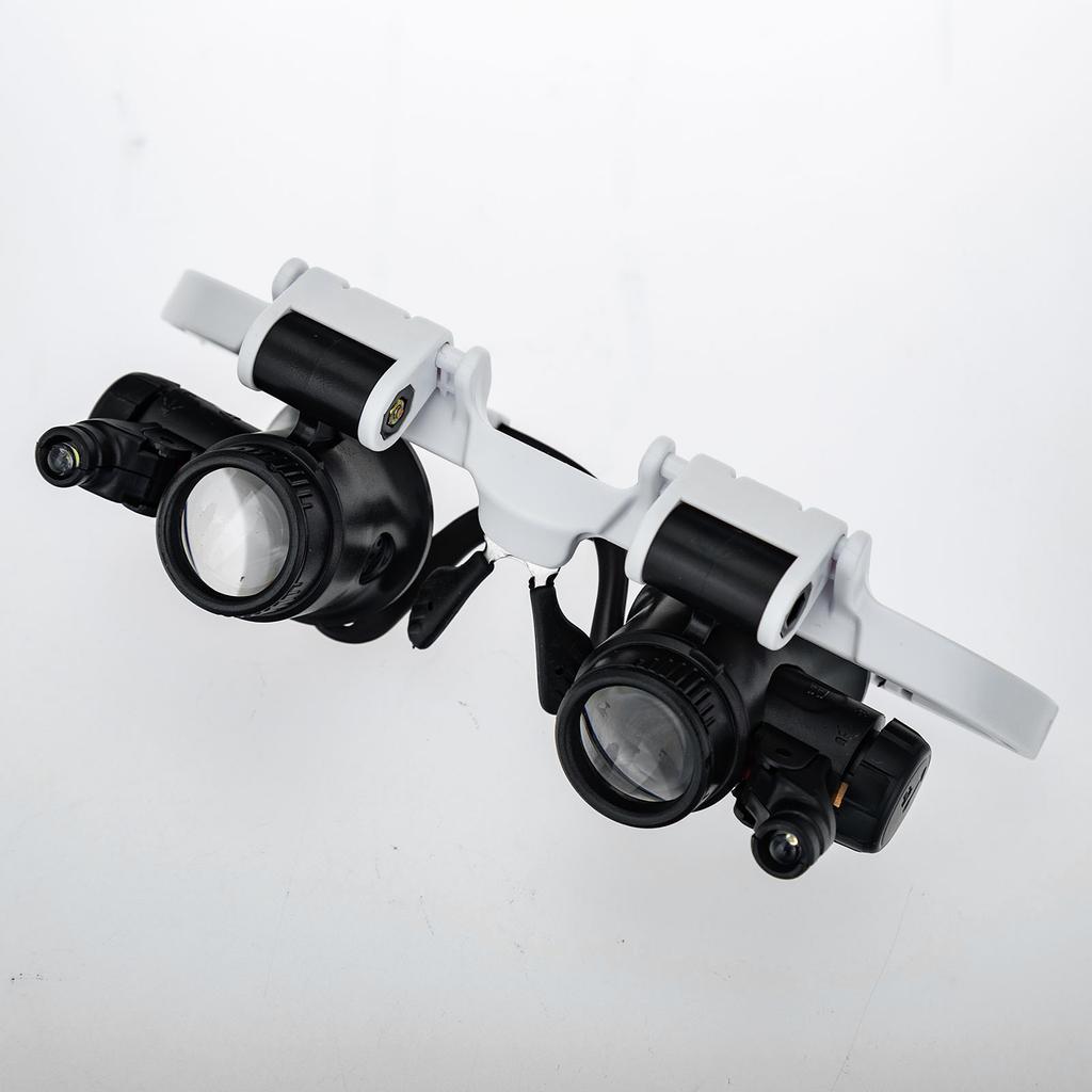 Лупа-лупа, крепление на голову для очков со светодиодной подсветкой, регулируемый кронштейн для очков, лупа для ремонта часов