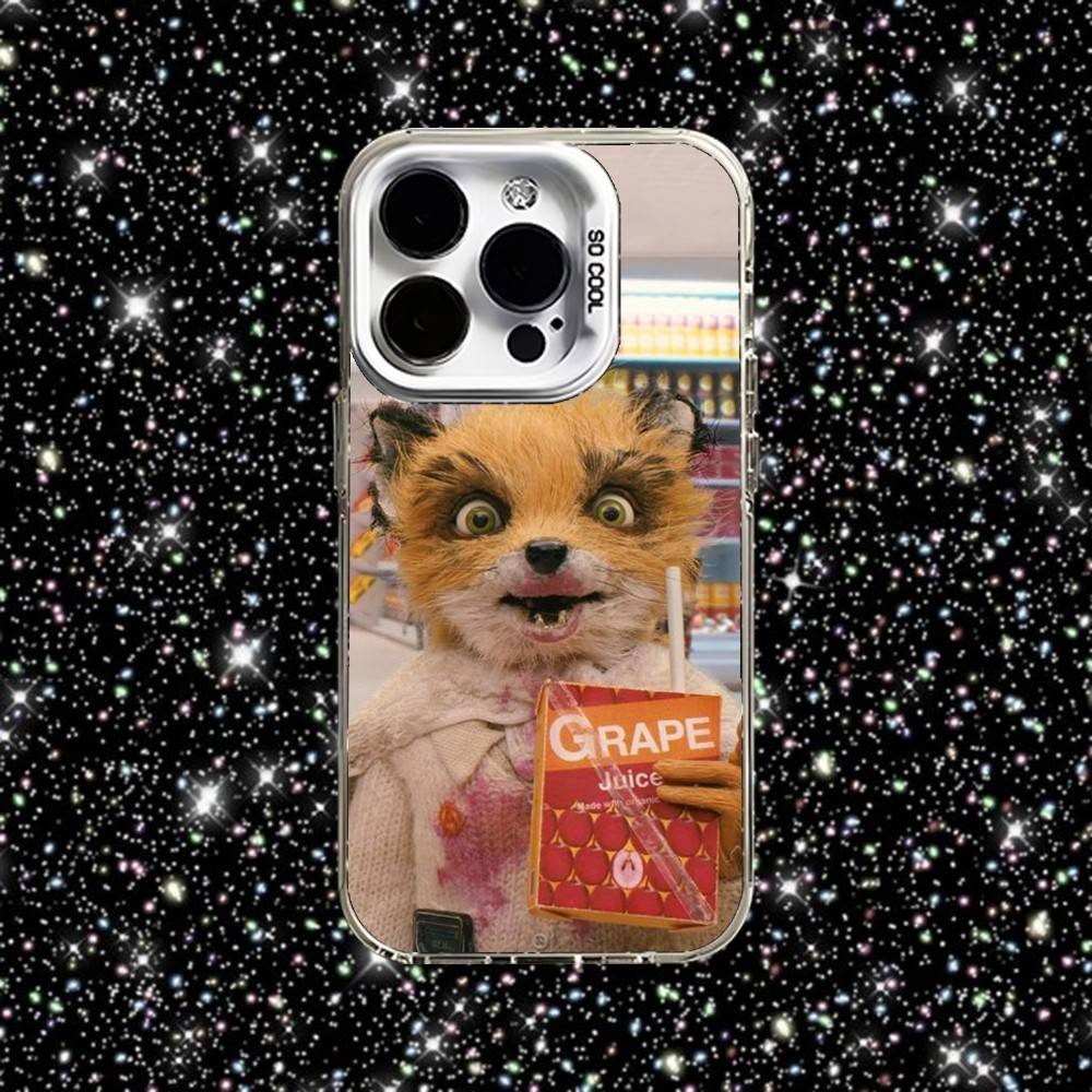 F-Фантастический Мистер Ф-Лис Чехол для Телефона Для iPhone 16,15,14,13,12,11,Pro,XS,Max,Plus,Mini,SE Белый Конфетный Матовый Ударопрочный Чехол
