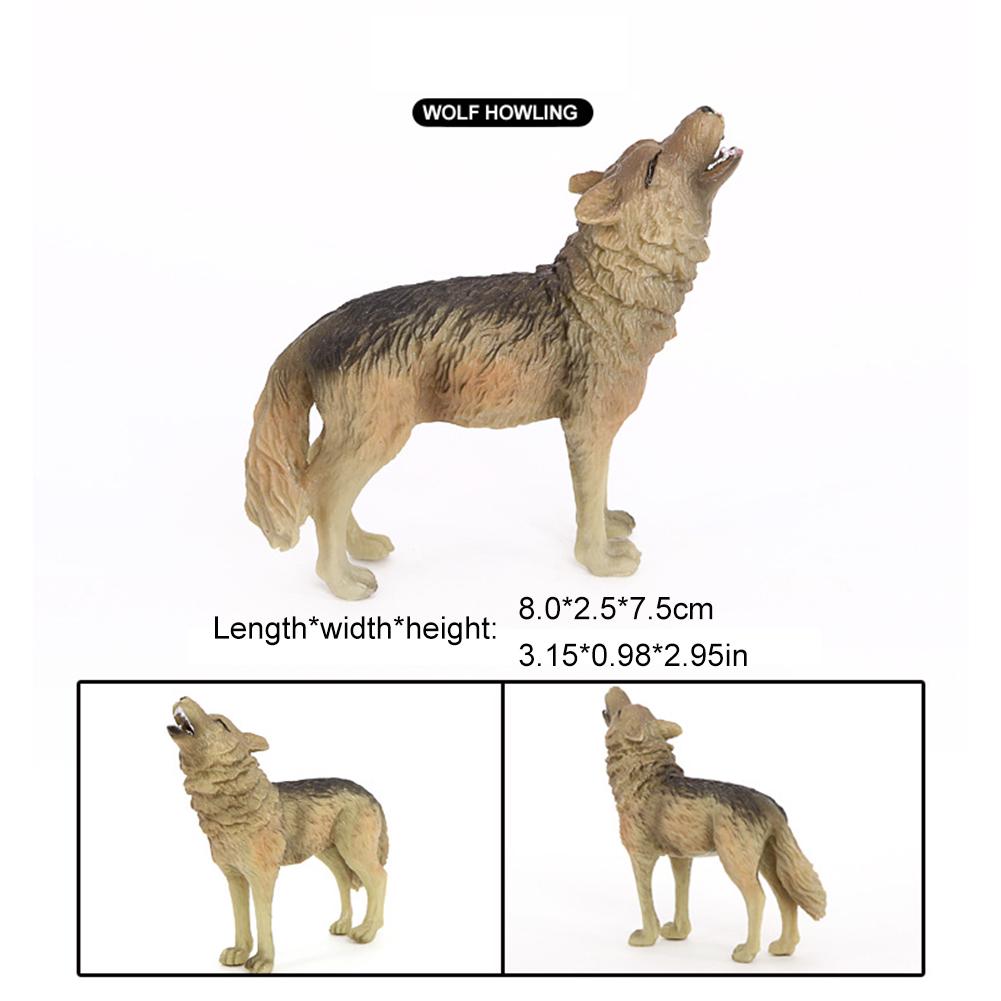 Набор фигурок волка, реалистичные семейные фигурки волка, развивающие игрушки, топперы для торта для детей от 3 лет и U