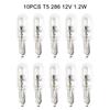 Улучшенная видимость с лампой на приборную панель автомобиля T5 286, 12 В 1,2 Вт, упаковка из 10 шт., конструкция из кварцевого стекла, галогенная технология