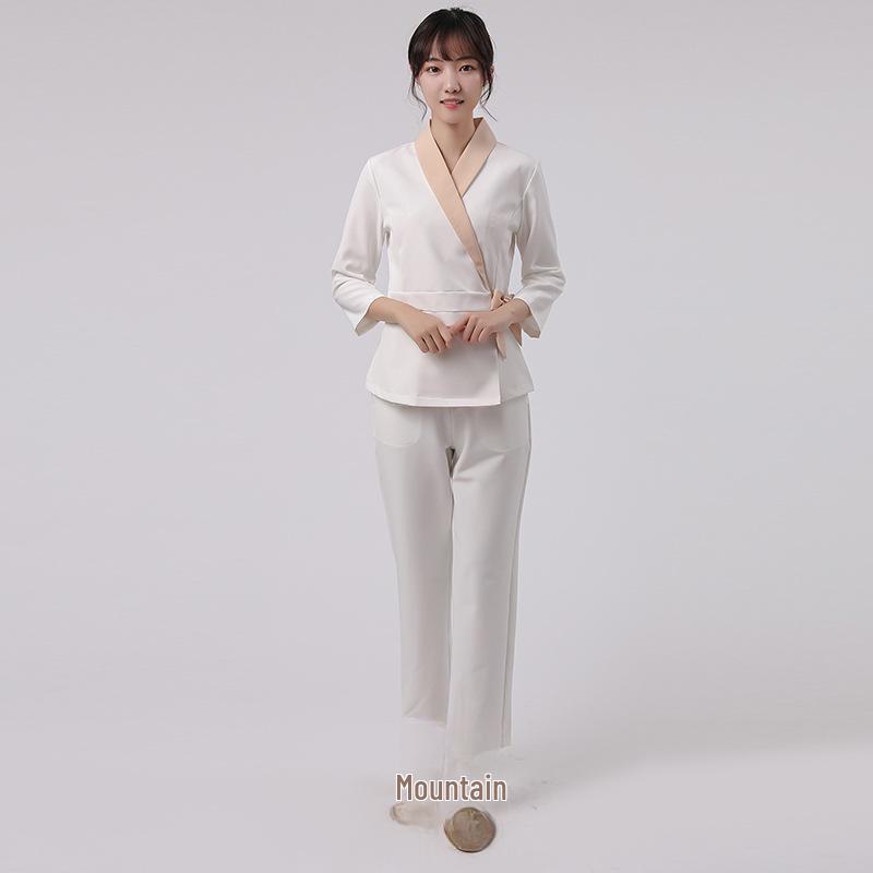 Duozhi Beautician Uniform for Women - Spa, Sauna, and Skin Care