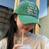 Женская бейсболка из стираного хлопка с вышитыми буквами, кепка с козырьком для девушек, корейские кепки для отдыха на открытом воздухе в стиле JK Y2K