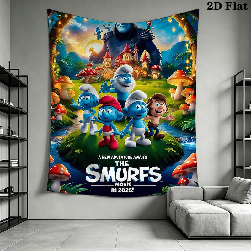 Smurfs New Adventure Bedding 1 Duvet Cover 2 Pillowcase Without Core Bedding Set Duvet Cover And Pillowcase Soft And Comfortable