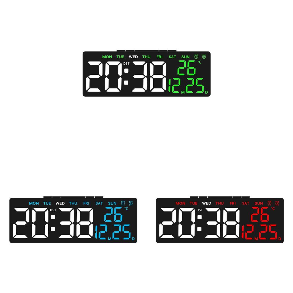 Minimalist Led Desktop Alarm Clock With Temperature Function Usb Output For Living Room Decor