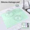 Silicone Kitchen Countertop Drainage Mat Heat Resistant Non-slip Large Surface Multipurpose Thickened Water Filter Pad