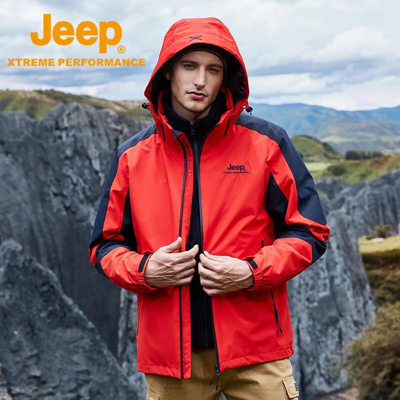 Jeep Мужская уличная ветрозащитная водонепроницаемая куртка