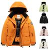 Детский модный лыжный костюм для мальчиков и девочек, утепленная водонепроницаемая теплая лыжная куртка