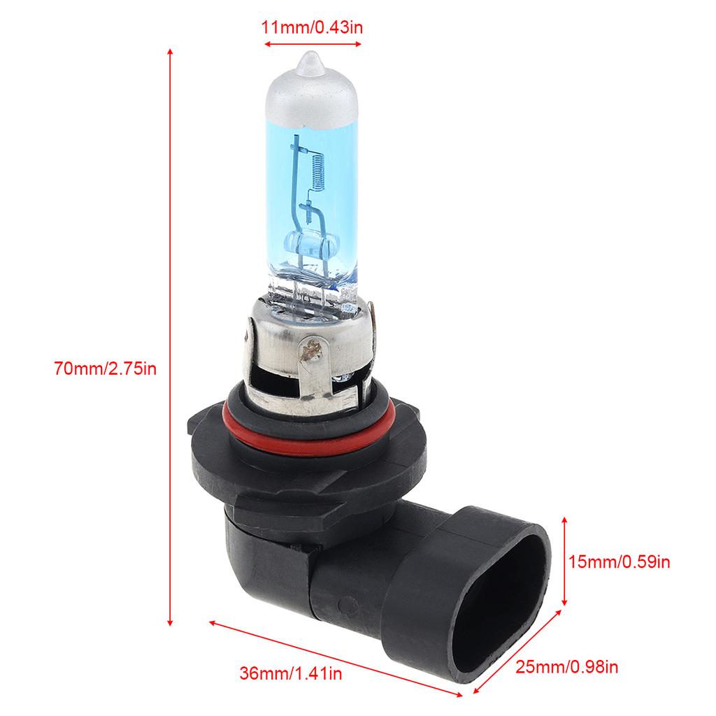 2pcs 12V 6000K White Light Super Bright Car Xenon Halogen Lamp Auto Front Headlight Fog Bulb