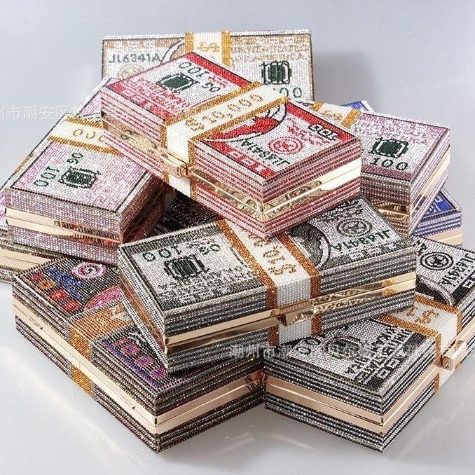 USD в европейских и американских новых моделях, полностью усыпанная бриллиантами, сумка USD женская ручная через плечо универсальная индивидуальность популярная мода