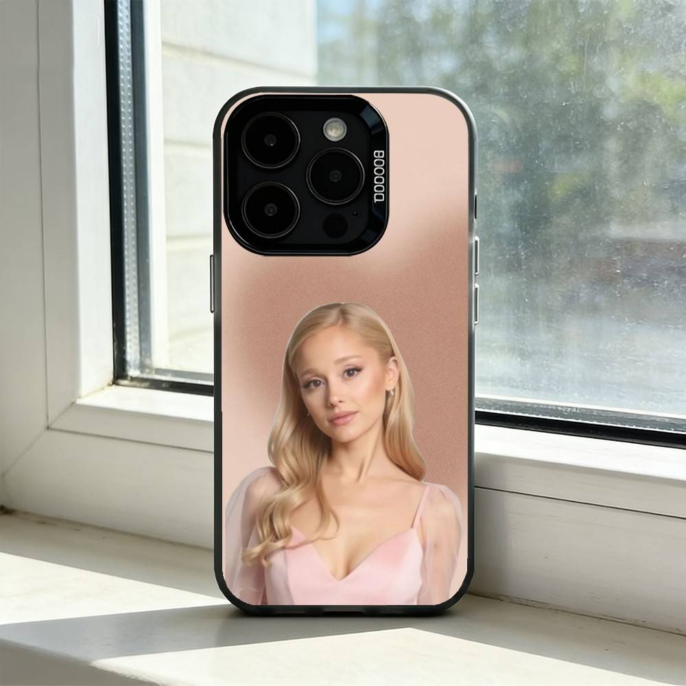 Чехол для телефона Ariana G-Grande Певица Для iPhone 17,16,15,14,13,12,11 Plus,Pro Max,XS,Красочный Серебряный Чехол для телефона Funda Cover