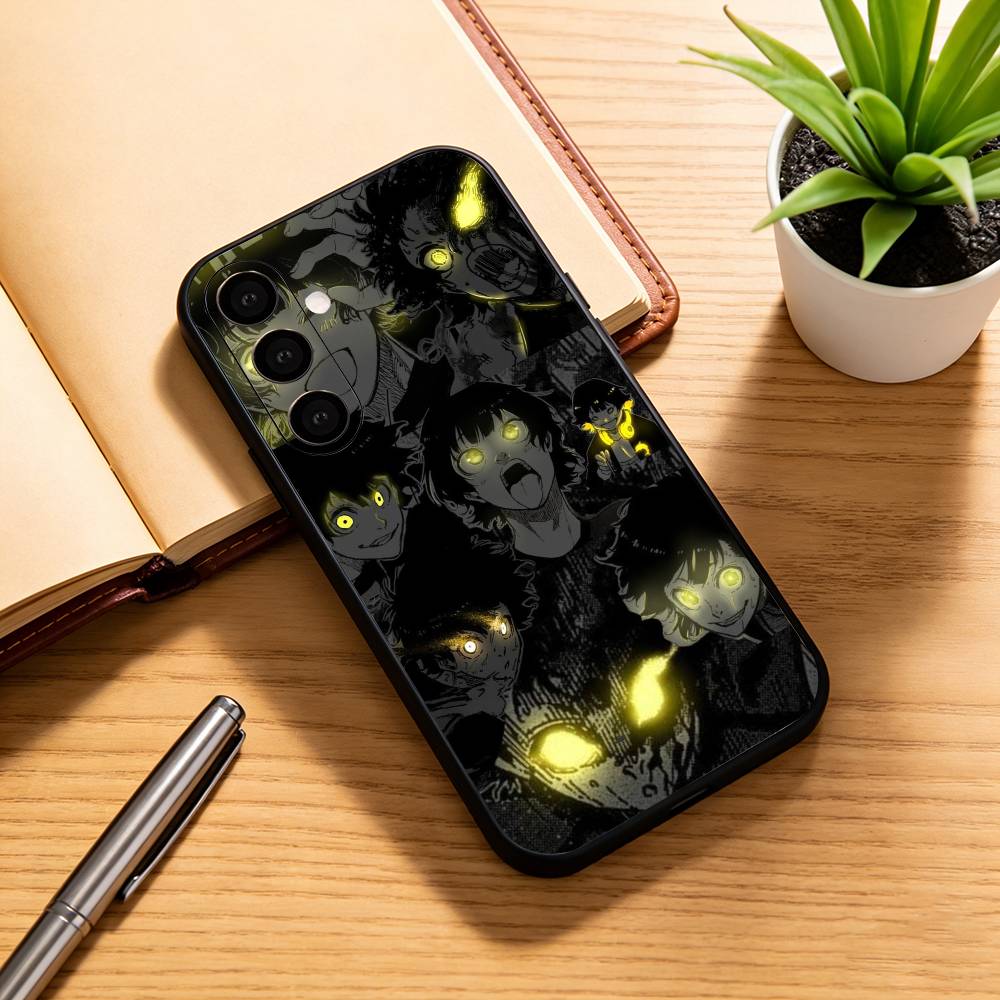 Аниме B-blue L-Lock Чехол для телефона для Samsung Galaxy A73,A72,A71,A70,A53,A52,A51,Мягкий силиконовый черный чехол