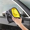 AAAAF1 Microfiber Absorbent Car Cleaning Towels Double-Faced Plush Wash Towel Rag Cleaning Brush For Skoda S Octavia Rapid Karoq Scala
