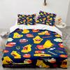 3PCS Larva Bedding Set Printed Duvet Cover Closure Includes 1 Duvet Cover & 2 Pillowcases for All Seasons Bedroom Decor