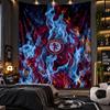 Wall Hanging Tapestry Aston Villa Football Print Cloth for Living Room Bedroom Home Decor